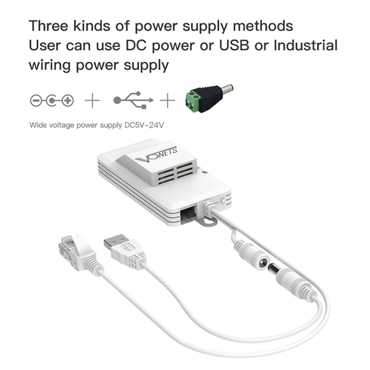 Frendorf | VONETS VAP11AC 5G / 2.4G Mini Wireless Bridge mit Lüfterversion 300Mbps + 900Mbps WiFi Repeater, Unterstützung von Videoüberwachung & Steuerung(Weiß)