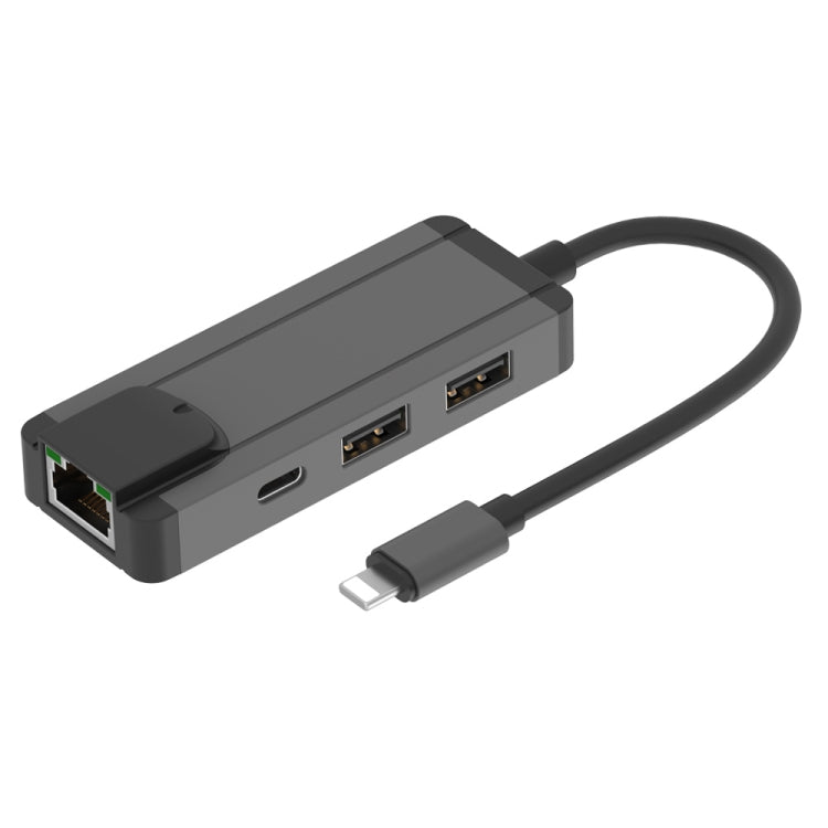 Frendorf | Onten 75002 8PIN zu RJ45 Hub USB 2.0 Adapter (Dunkelgrün)