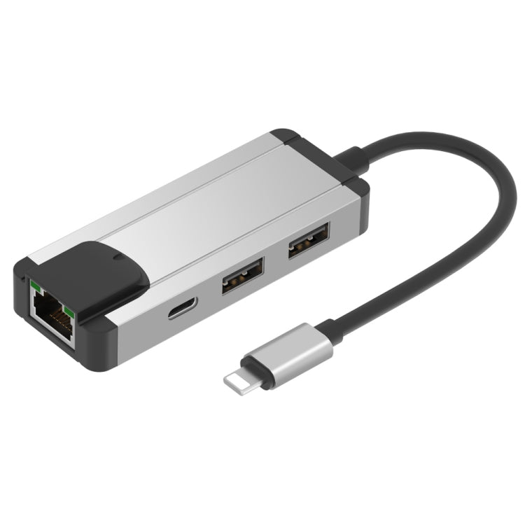 Frendorf | Onten 75002 8PIN zu RJ45 Hub USB 2.0 Adapter (Silber)