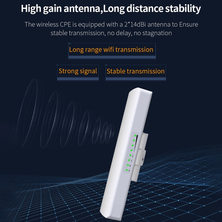 Frendorf | COMFAST CF-E312A Qualcomm AR9344 5.8GHz 300Mbps/s Outdoor ABS Wireless-Netzwerkbrücke mit POE-Adapter