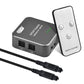 Frendorf | EMK SPDIF/TosLink Digital Optical Audio 3x1 Switcher mit IR-Controller (Grau)
