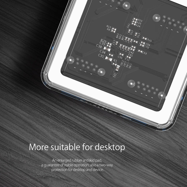 Frendorf | ORICO MH4U-30 USB 3.0 Transparenter Desktop HUB mit 30cm Micro USB Kabel