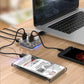 Frendorf | ORICO MH4U-30 USB 3.0 Transparenter Desktop HUB mit 30cm Micro USB Kabel