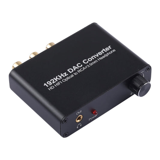 Frendorf | 192KHz DAC Converter HD HIFI Optisch zu RCA+3.5mm Kopfhörer 5.1 Kanal Digital Audio Converter mit Lautstärkeregelung