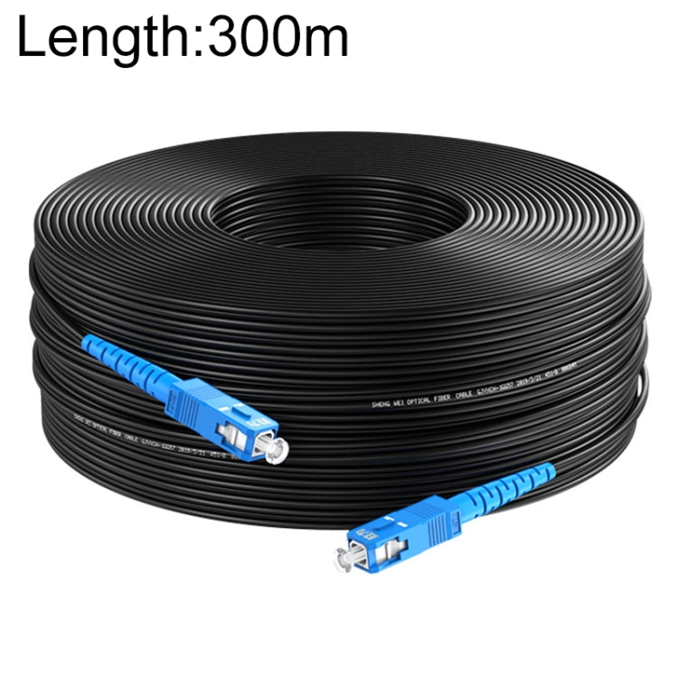 Frendorf | Triple Steel Wire Langstrecken Outdoor Glasfaser Drop-Kabel Patch Jumper mit SC-Stecker, Kabellänge: 300m
