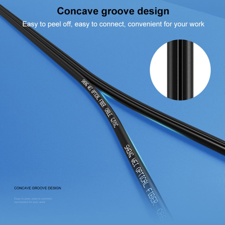 Frendorf | Triple Steel Wire Langstrecken Outdoor Glasfaser Drop-Kabel Patch Jumper mit SC-Stecker, Kabellänge: 300m