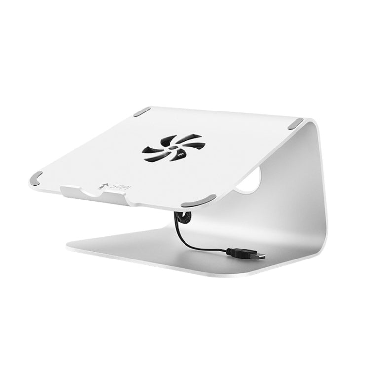 Frendorf | SOPI ZJ-001 Klassischer Aluminium-Kühlstand mit Kühler für Laptop, geeignet für Mac Air, Mac Pro, iPad und andere Laptops (Silber)
