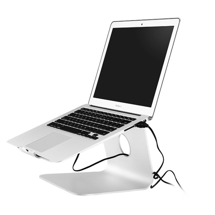 Frendorf | SOPI ZJ-001 Klassischer Aluminium-Kühlstand mit Kühler für Laptop, geeignet für Mac Air, Mac Pro, iPad und andere Laptops (Silber)