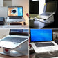 Frendorf | SOPI ZJ-001 Klassischer Aluminium-Kühlstand mit Kühler für Laptop, geeignet für Mac Air, Mac Pro, iPad und andere Laptops (Silber)