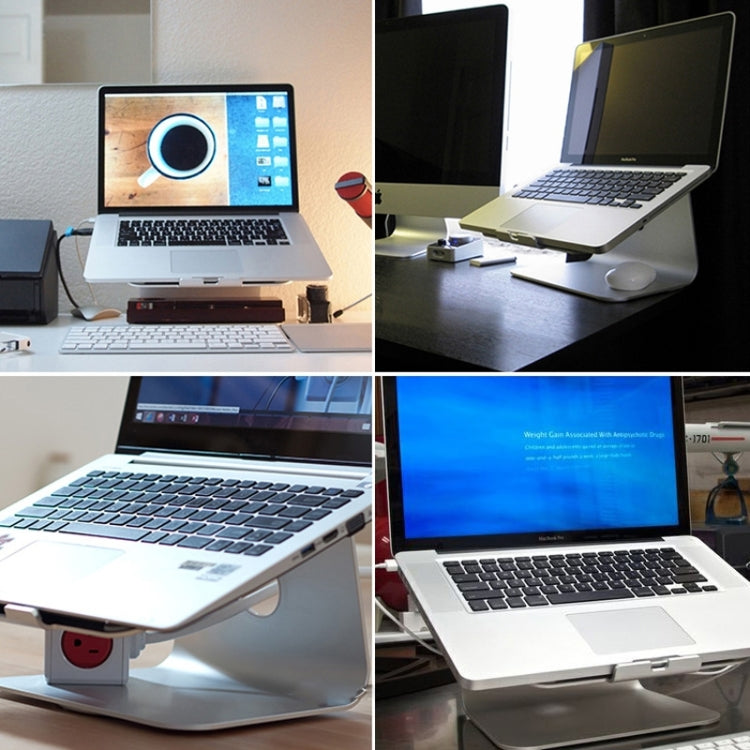 Frendorf | SOPI ZJ-001 Klassischer Aluminium-Kühlstand mit Kühler für Laptop, geeignet für Mac Air, Mac Pro, iPad und andere Laptops (Silber)
