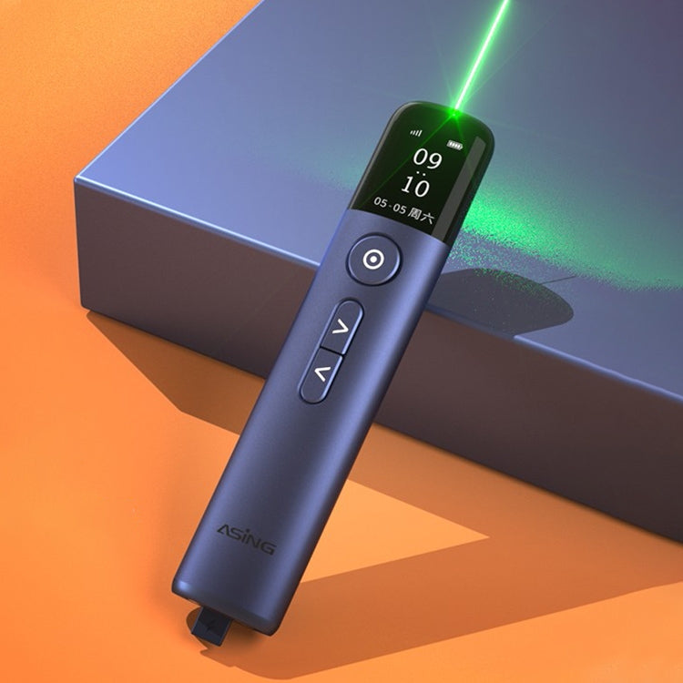 Frendorf | ASiNG A9s Multifunktionaler PPT Page Turning Stift Wireless Presenter (Blau)