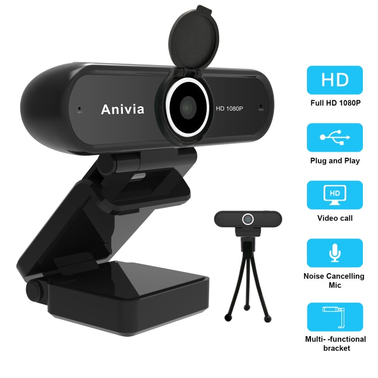 Frendorf | W10 HD 1080P USB Festfokus Kamera mit Mikrofon