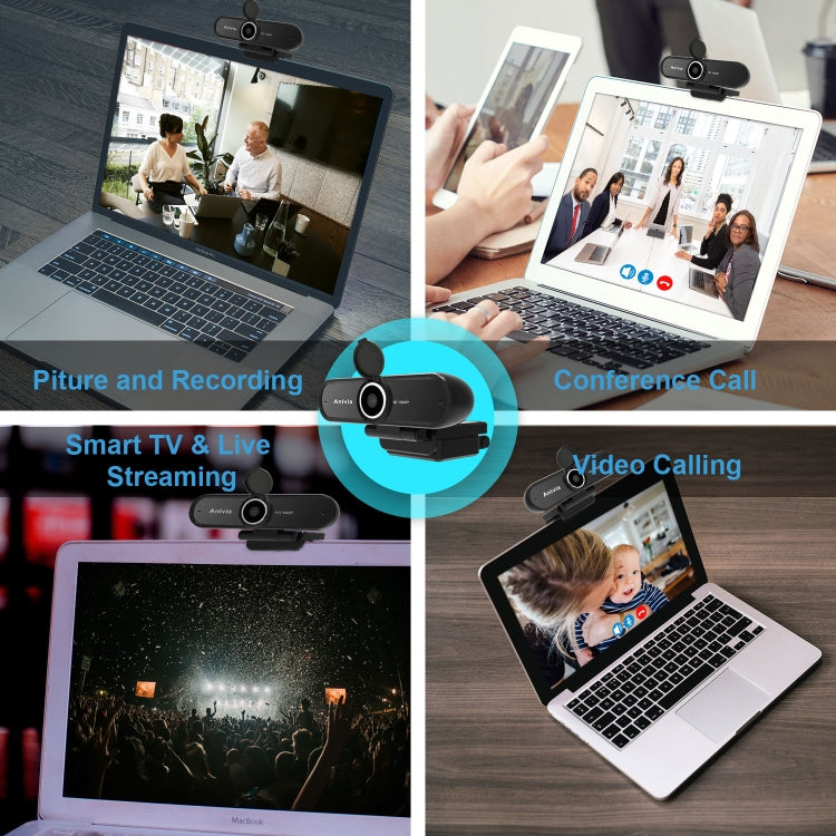 Frendorf | W10 HD 1080P USB Festfokus Kamera mit Mikrofon