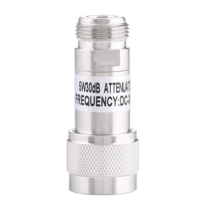 Frendorf | 5W 30dBi N Female zu N Male DC-13GHz Frequenz Gain Dämpfer(Silber)