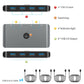 Frendorf | Rocketek HC406 USB3.0 KVM Switch Vier In Vier Out Sharing Converter