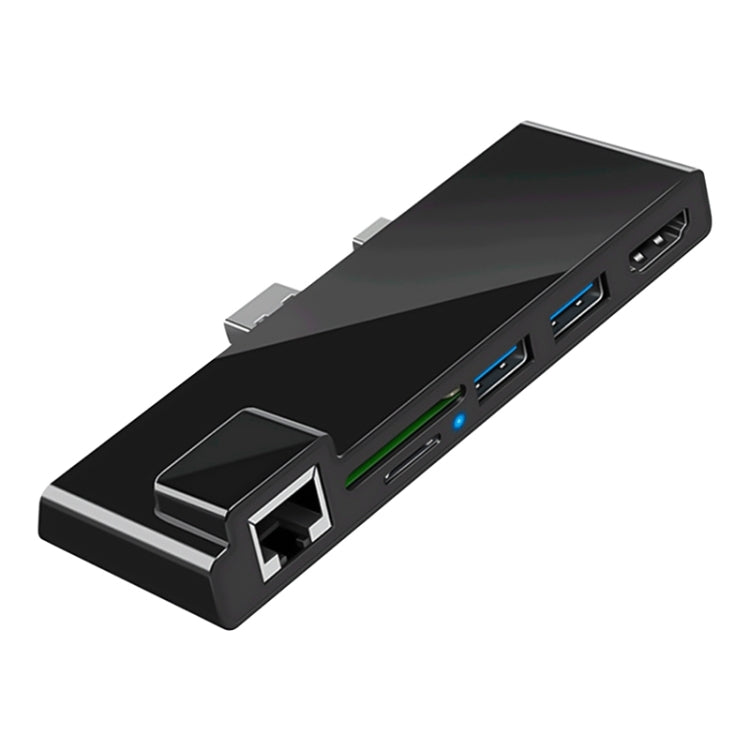 Frendorf | Rocketek SH768 6 in 1 RJ45 / USB 3.0 / HDMI / SD / TF HUB Adapter für Surface Pro 4