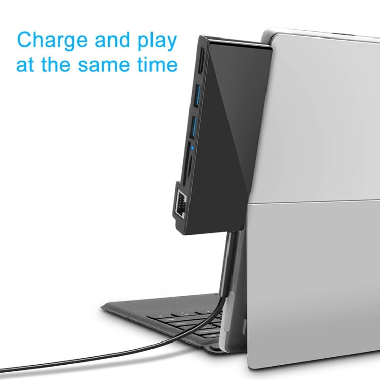 Frendorf | Rocketek SH768 6 in 1 RJ45 / USB 3.0 / HDMI / SD / TF HUB Adapter für Surface Pro 4