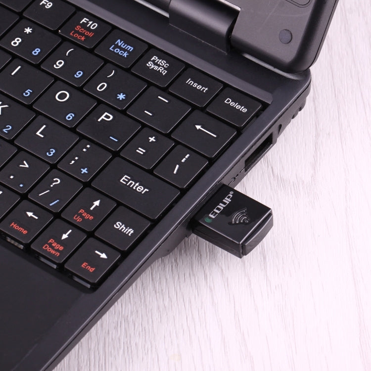 Frendorf | EDUP EP-AC1619 Mini Wireless USB 600Mbps 2.4G / 5.8Ghz 150M+433M Dual Band WiFi Netzwerkadapter für Nootbook / Laptop / PC( Schwarz)
