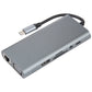 Frendorf | 11 in 1 USB-C / Type-C zu USB Dockingstation HUB Adapter (1000M Netzwerkport)