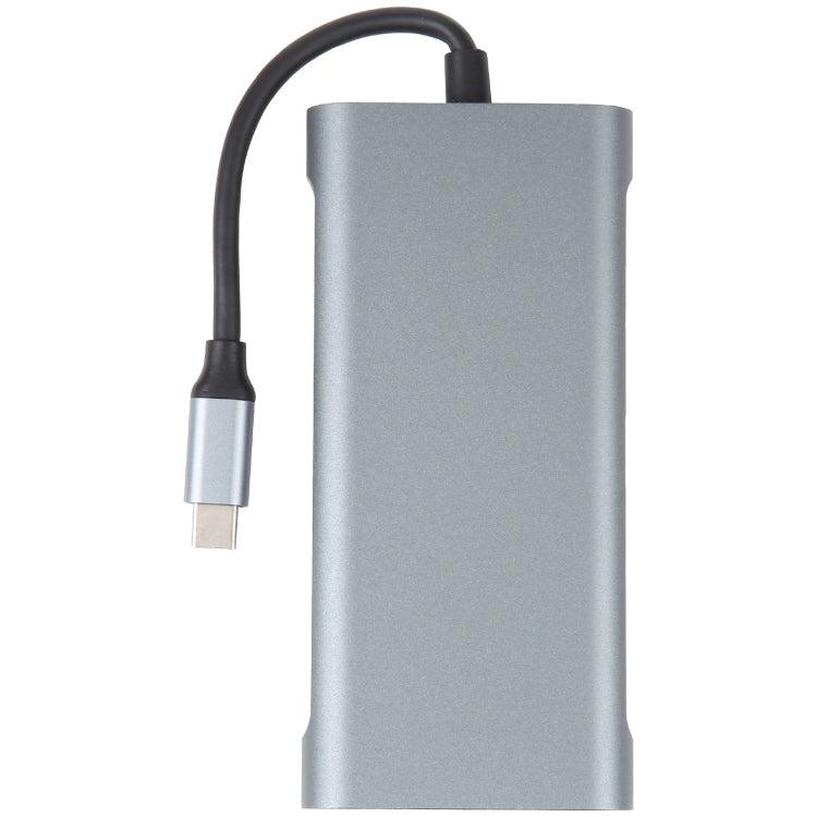 Frendorf | 11 in 1 USB-C / Type-C zu USB Dockingstation HUB Adapter (1000M Netzwerkport)