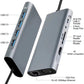 Frendorf | 11 in 1 USB-C / Type-C zu USB Dockingstation HUB Adapter (1000M Netzwerkport)