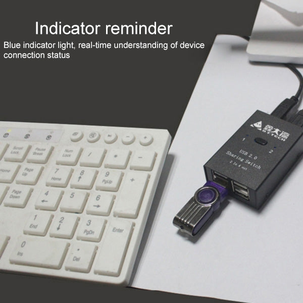Frendorf | DY-B046 2 In 4 Out USB 2.0 Sharing Switch USB Flash Drucker Adapter