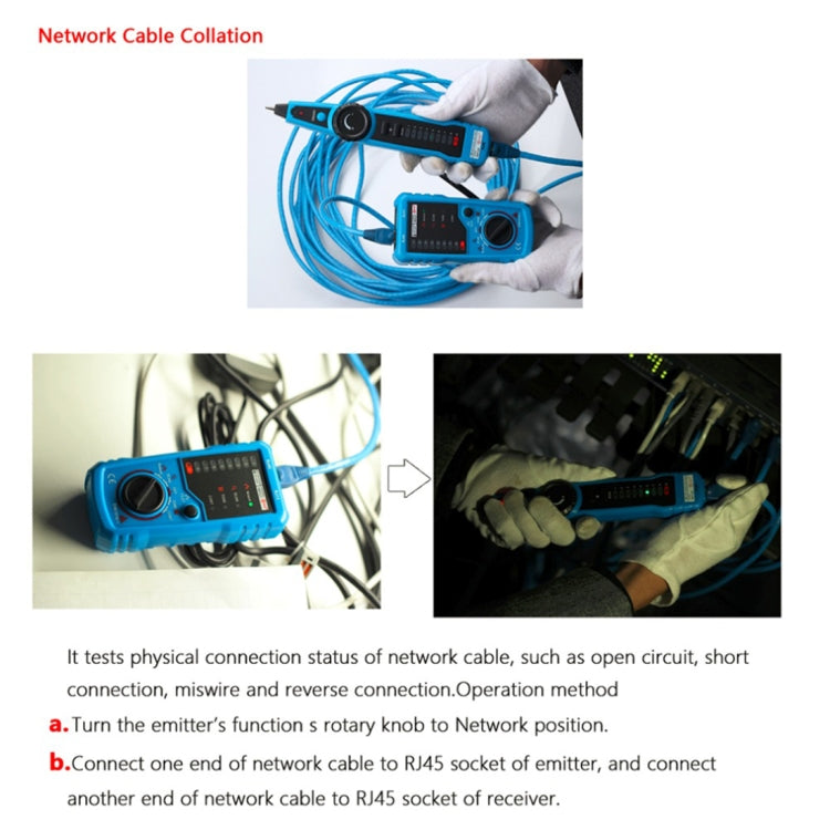 Frendorf | BSIDE FWT11 RJ11 / RJ45 Telefonleitungstracker Ethernet LAN Netzwerk Kabel Tester Detektor Leitungsfinder
