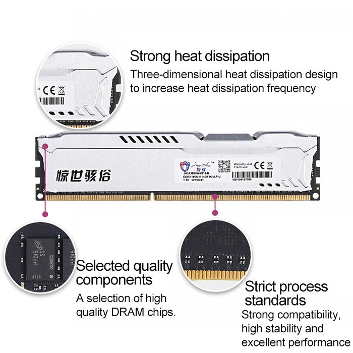 Frendorf | JingHai 1.2V DDR4 2666MHz 16GB Speicher RAM Modul für Desktop-PC