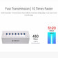 Frendorf | ORICO A3H7 Aluminium Hochgeschwindigkeits 7 Ports USB 3.0 HUB mit 12V/2.5A Stromversorgung für Laptops (Silber)