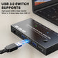 Frendorf | KC-KVM212DH 4K 60HZ USB3.0 DP Dual Display KVM Switcher mit MST Dual Screen Extension Replikation