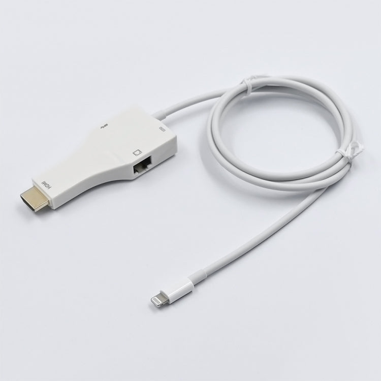 Frendorf | NK-1079 8 Pin zu HDMI männlich + USB weiblich + RJ45 weiblich Adapterkabel, Länge: 1m