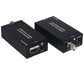 Frendorf | NK-C100IR 1080P HDMI über Einzel-Coaxial-Extender Sender + Empfänger mit IR Coaxial-Kabel, Signalreichweite bis zu 100 m (EU-Stecker)