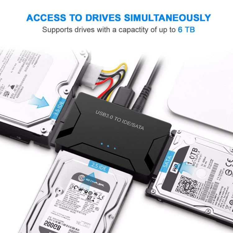 Frendorf | USB 3.0 zu SATA / IDE Festplattenkonverter Adapterkabel für 2,5 Zoll / 3,5 Zoll SATA IDE HDD, Kabellänge: 1m