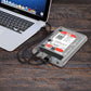 Frendorf | ORICO 3139U3 3.5 Zoll SATA HDD USB 3.0 Micro B Externe Festplattengehäuse Speichergehäuse (Transparent)