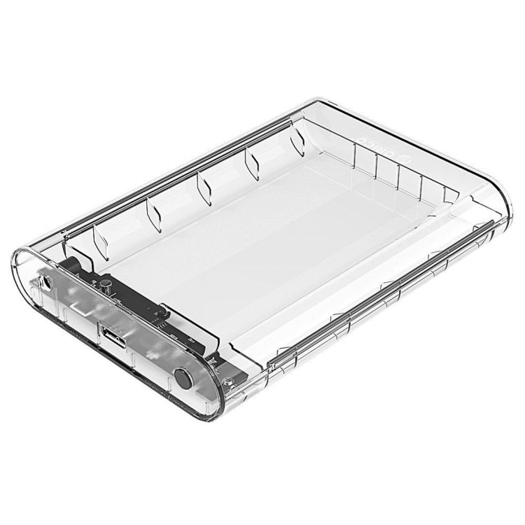 Frendorf | ORICO 3139U3 3.5 Zoll SATA HDD USB 3.0 Micro B Externe Festplattengehäuse Speichergehäuse (Transparent)