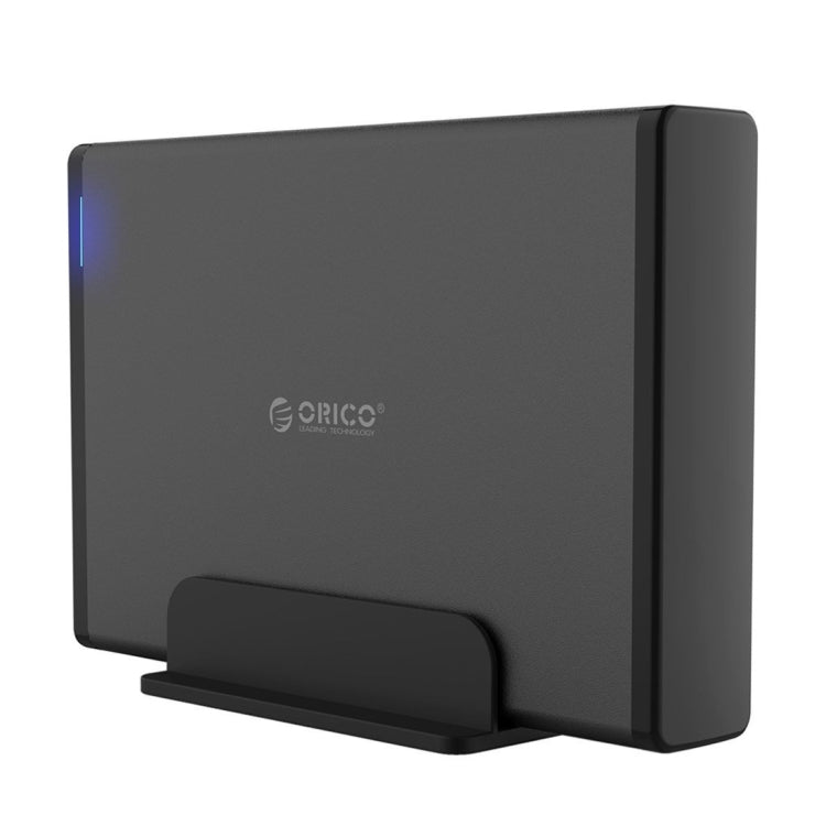 Frendorf | ORICO 7688U3 Vertikale Aluminium Externe Festplattengehäuse Speicherbox Festplattendock für 3,5 Zoll SATA HDD (Schwarz)
