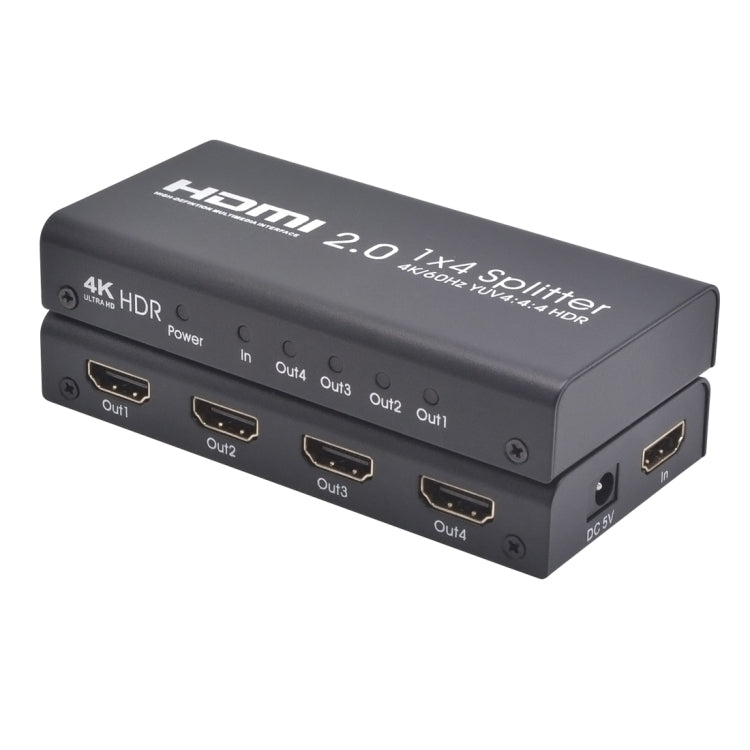 Frendorf | AYS-14V20 HDMI 2.0 1x4 4K Ultra HD Switch Splitter(Black)