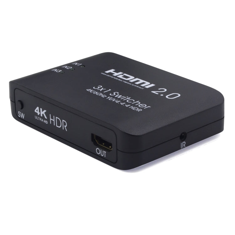 Frendorf | AYS-31V20 HDMI 2.0 3x1 4K Ultra HD Schalter Splitter (Schwarz)