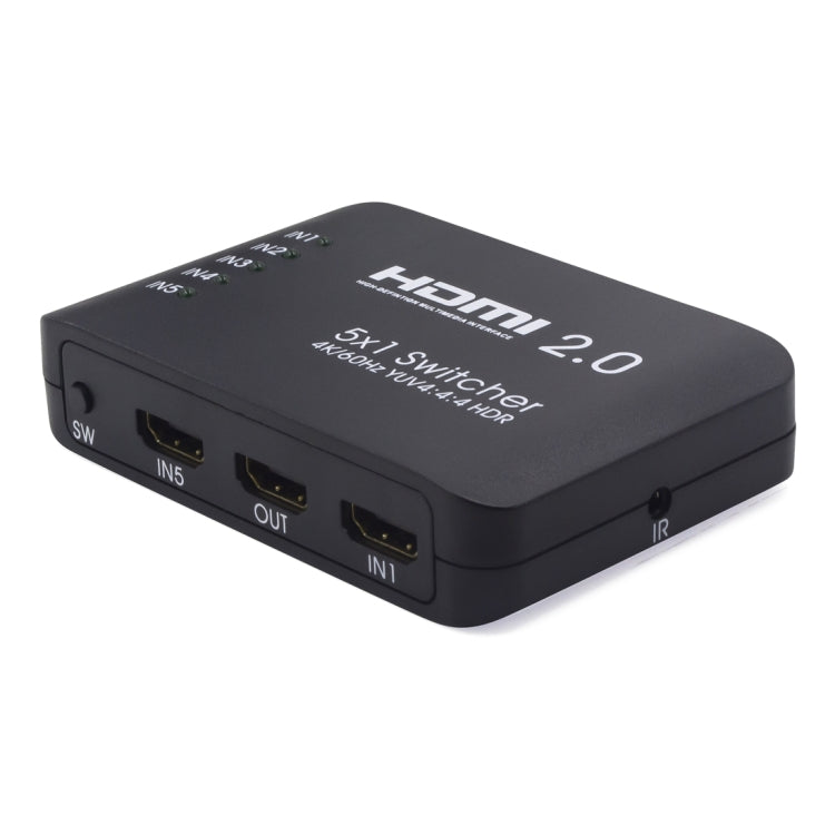 Frendorf | AYS-51V20 HDMI 2.0 5x1 4K Ultra HD Switch Splitter (Schwarz)