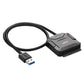 Frendorf | UGREEN USB 3.0 zu SATA Adapterkabel-Konverter für 2,5 / 3,5 Zoll Festplatte HDD und SSD, Unterstützung UASP SATA 3.0 (Schwarz)