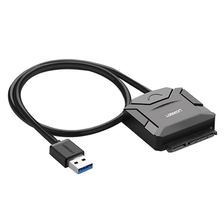Frendorf | UGREEN USB 3.0 zu SATA Adapterkabel-Konverter für 2,5 / 3,5 Zoll Festplatte HDD und SSD, Unterstützung UASP SATA 3.0 (Schwarz)