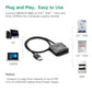 Frendorf | UGREEN USB 3.0 zu SATA Adapterkabel-Konverter für 2,5 / 3,5 Zoll Festplatte HDD und SSD, Unterstützung UASP SATA 3.0 (Schwarz)