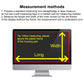 Frendorf | 22 Zoll Laptop Universal Matte Anti-Glare Bildschirmfolie, Größe: 480 x 270mm