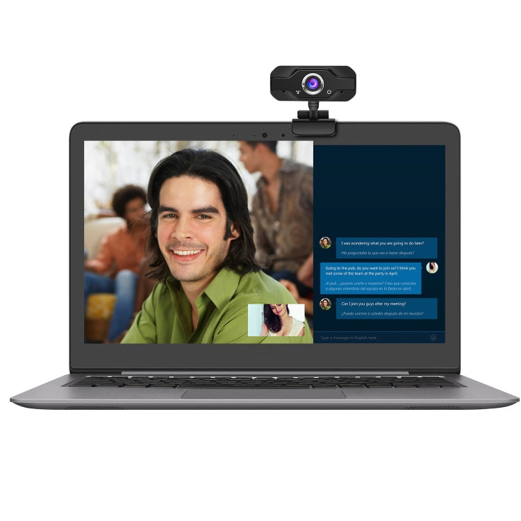 Frendorf | HXSJ S50 30fps 100 Megapixel 720P HD Webcam für Desktop / Laptop / Smart TV, mit 10m schallabsorbierendem Mikrofon, Kabellänge: 1,4m