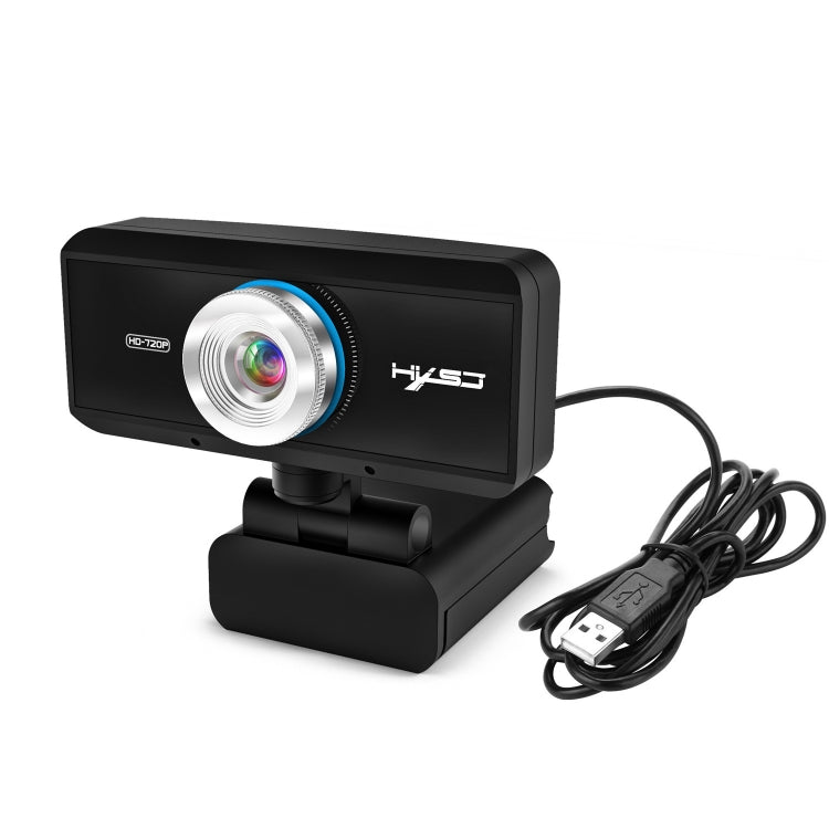 Frendorf | HXSJ S90 30fps 1 Megapixel 720P HD Webcam für Desktop / Laptop / Android TV, mit 8m schalldämpfendem Mikrofon, Kabellänge: 1,5m
