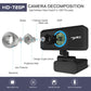 Frendorf | HXSJ S90 30fps 1 Megapixel 720P HD Webcam für Desktop / Laptop / Android TV, mit 8m schalldämpfendem Mikrofon, Kabellänge: 1,5m