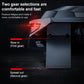 Frendorf | SSRQ-021S Rotes Licht + Adapter Version Flank Glowing Dual-Fan Laptop-Kühler Zwei-Geschwindigkeits-Einstellbare Computerbasis für Laptops unter 18 Zoll, US-Stecker