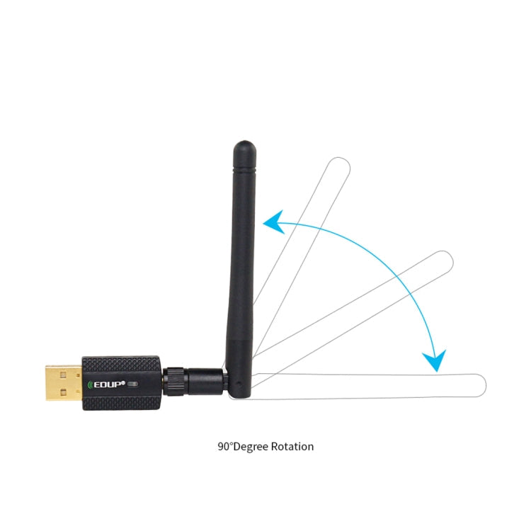 Frendorf | EDUP EP-AC1661 2 in 1 Bluetooth 4.2 + Dual Band 11AC 600Mbps Hochgeschwindigkeits-Wireless-USB-Adapter WiFi-Empfänger