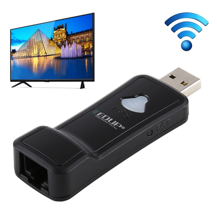 Frendorf | EDUP EP-2911S 300Mbps 2.4GHz Wireless USB Repeater WiFi zu RJ45 Netzwerkadapter für TV, Set-Top-Box, PS4, Xbox, Drucker, Projektor