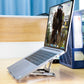 Frendorf | Aluminiumlegierung Kühlhalterung Desktop Tragbares Einfaches Laptop Stativ, Sechs-Stufen Unterstützung, Größe: 21x26cm (Roségold)